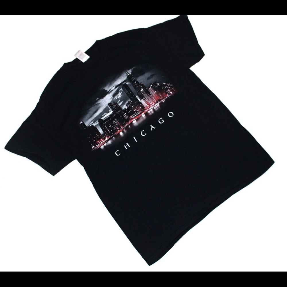 Black Chicago Tee